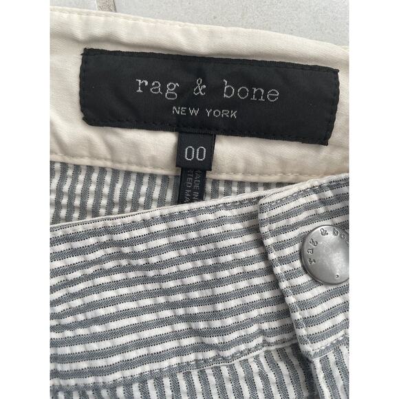 Rag & Bone Shorts Striped Seersucker Mid Rise - Picture 7 of 7
